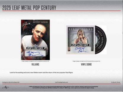 2025 Leaf Metal Pop Century Hobby, 10 Box Case