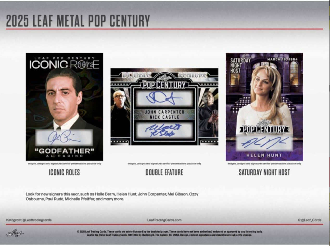 2025 Leaf Metal Pop Century Hobby, Box
