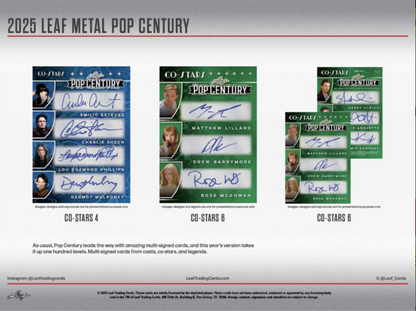 2025 Leaf Metal Pop Century Hobby, 10 Box Case