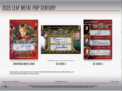 2025 Leaf Metal Pop Century Hobby, Box