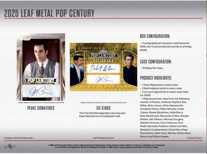 2025 Leaf Metal Pop Century Hobby, Box