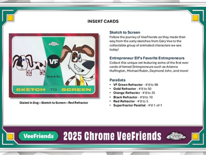 2025 Topps VeeFriends Chrome Hobby, Pack