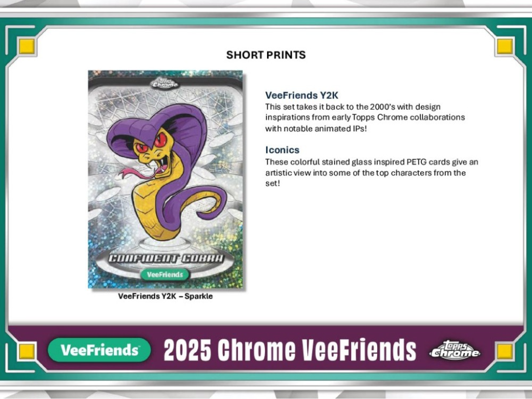 2025 Topps VeeFriends Chrome Hobby, Pack