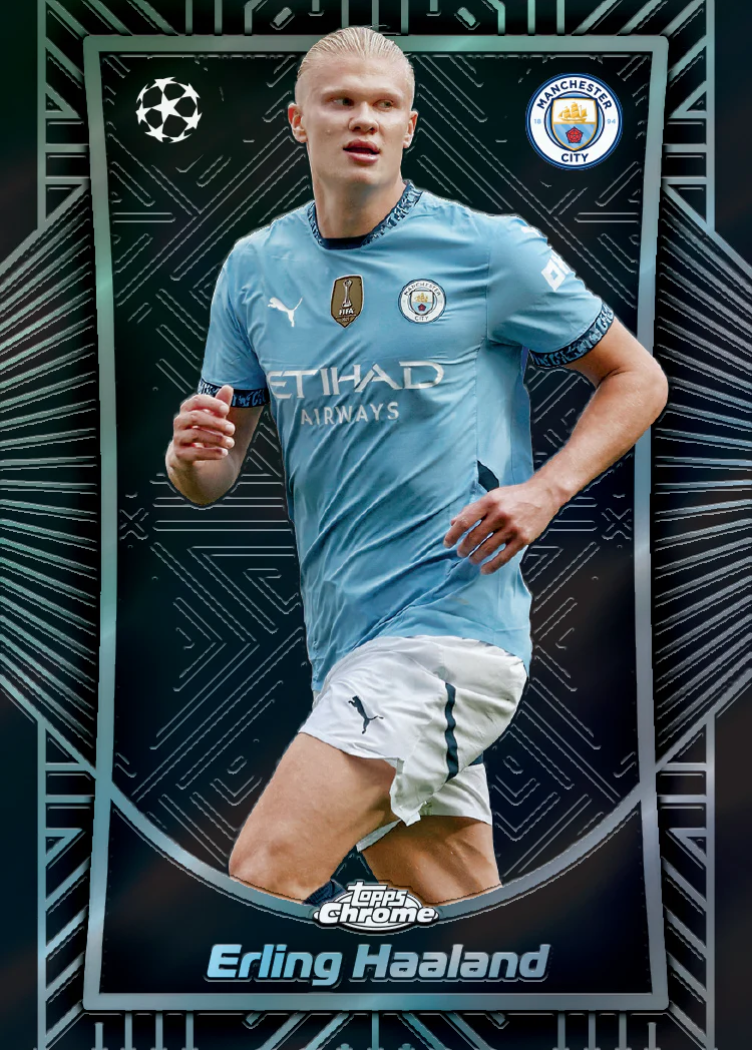 2024-25 Topps Chrome UEFA Club Competitions Soccer Jumbo, Pack