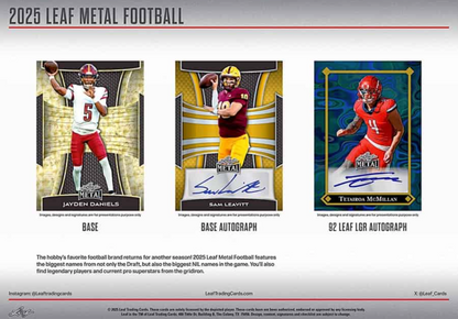 2025 Leaf Metal Football Jumbo, Box
