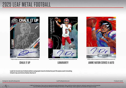 2025 Leaf Metal Football Hobby, Box