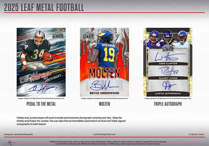 2025 Leaf Metal Football Hobby, Box