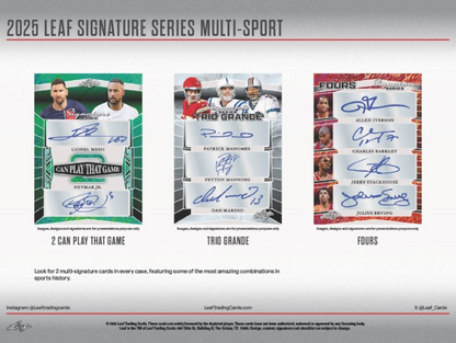 2025 Leaf Signature Series Multi-Sport Hobby, Box