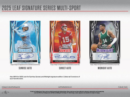 2025 Leaf Signature Series Multi-Sport Hobby, Box