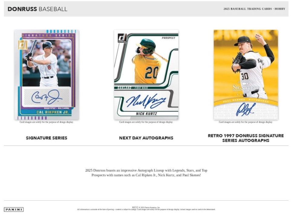 2025 Panini Donruss Baseball Hobby, Box