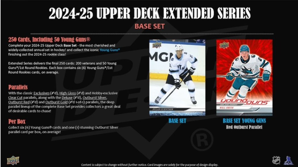 2024-25 Upper Deck Extended Series Hockey Hobby, Pack