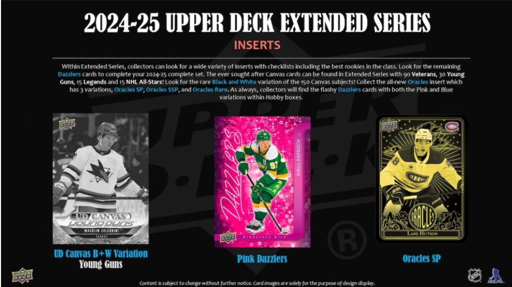 2024-25 Upper Deck Extended Series Hockey Hobby, Pack