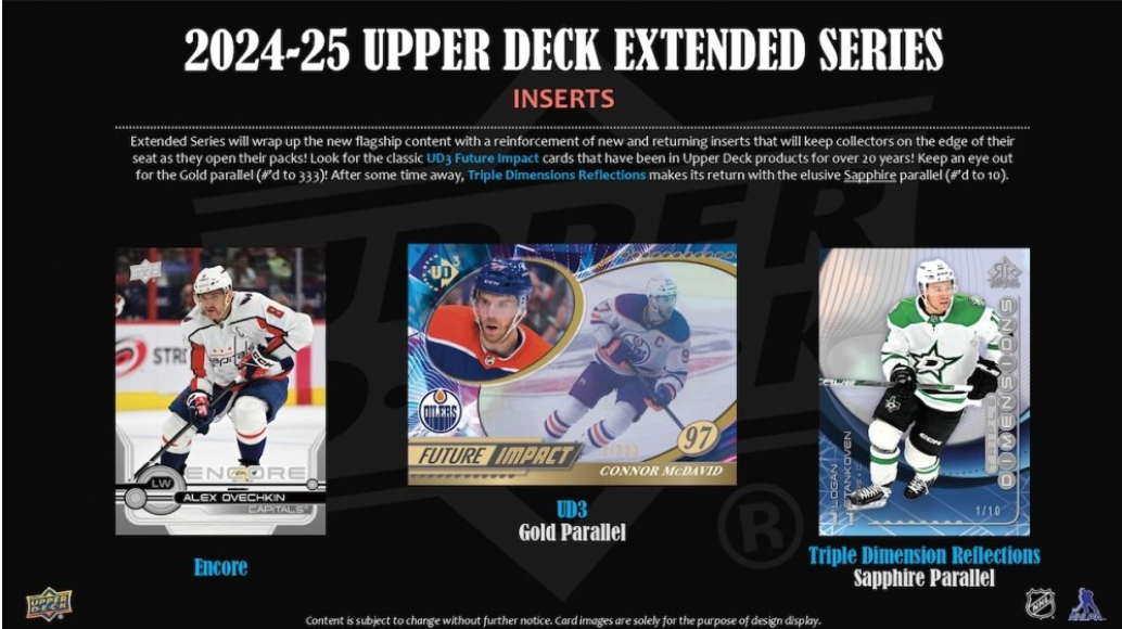 2024-25 Upper Deck Extended Series Hockey Hobby, Pack