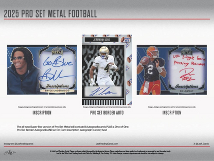 2025 Leaf Pro Set Metal Football Super, Box