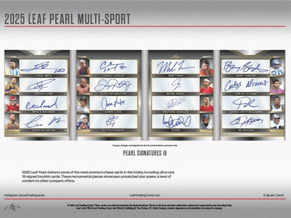 2025 Leaf Metal Pearl Multi-Sport Hobby, Box