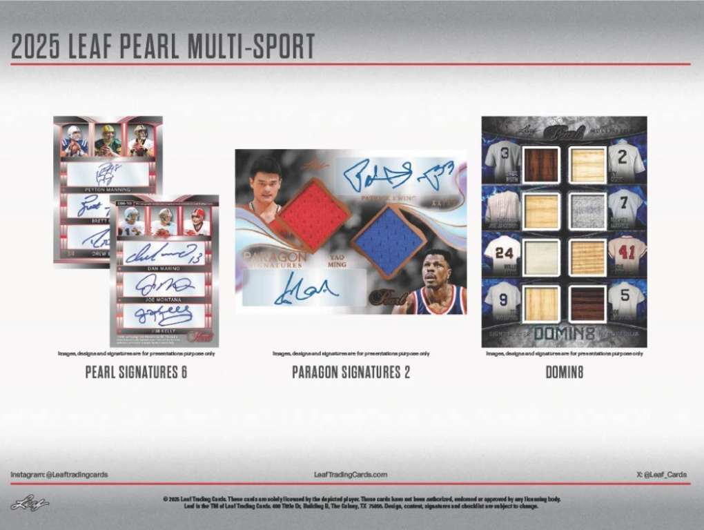 2025 Leaf Metal Pearl Multi-Sport Hobby, 2 Box Case