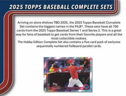 2025 Topps Complete Baseball Complete Factory Hobby, Set
