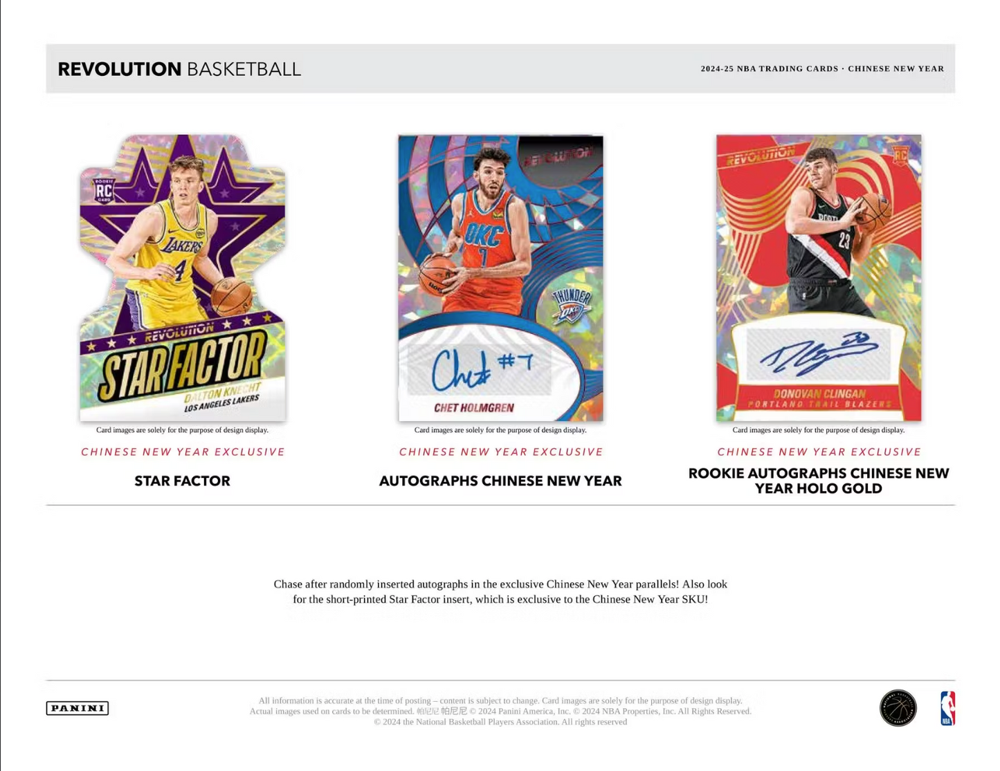 2024-25 Panini Revolution Basketball Chinese New Year, Box