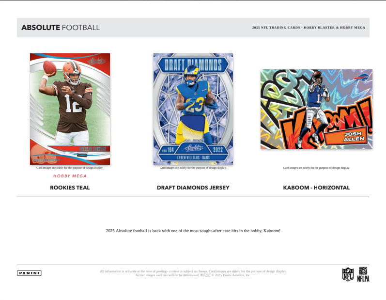 2025 Panini Absolute Football Hobby Blaster, Box