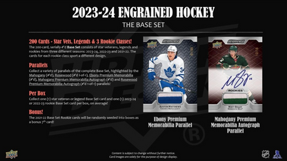 2023-24 Upper Deck Engrained Hockey Hobby, Box