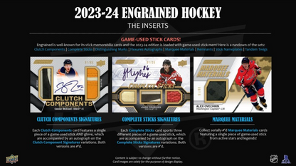 2023-24 Upper Deck Engrained Hockey Hobby, Box