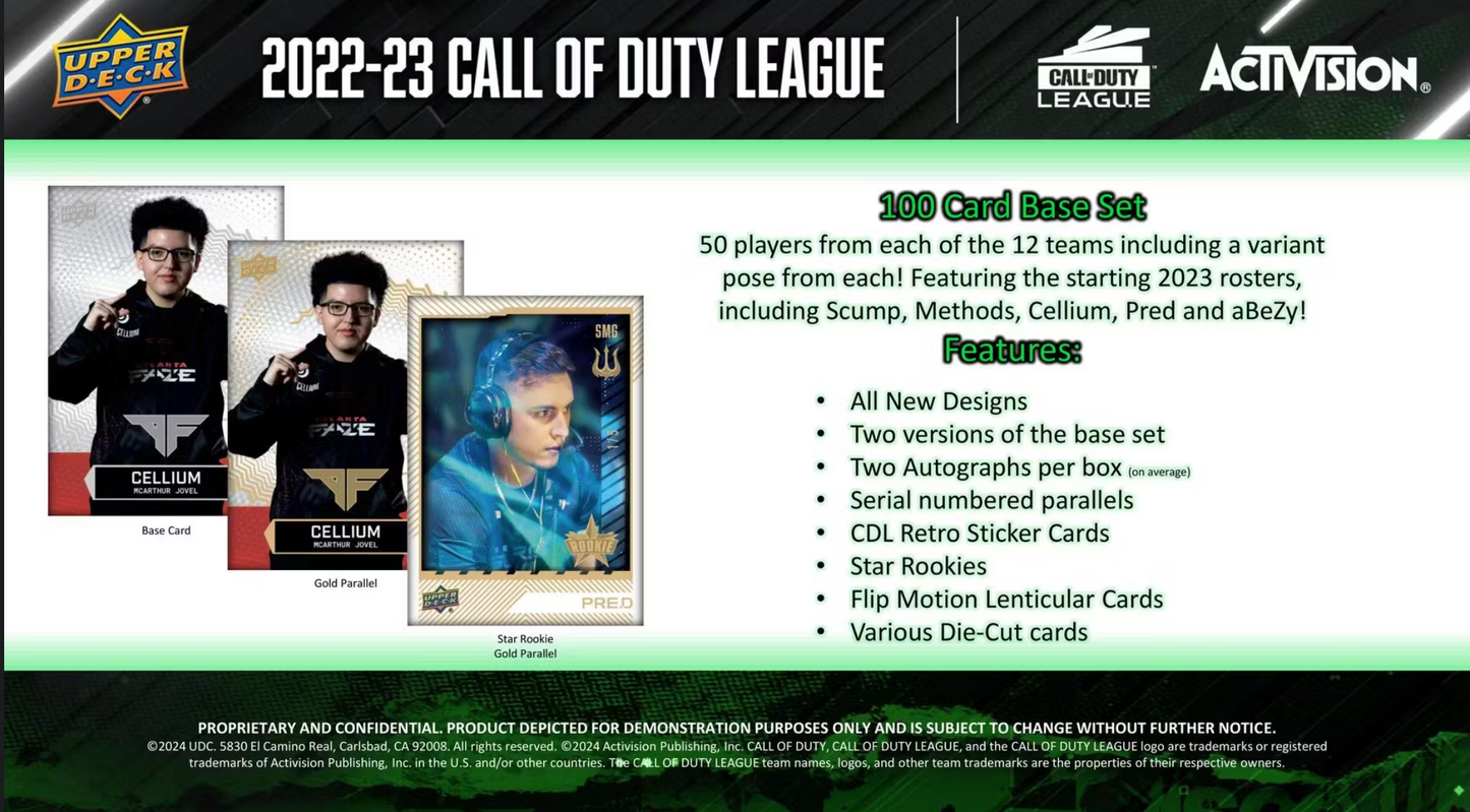2023 Upper Deck Call of Duty League Hobby, Pack