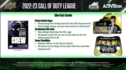 2023 Upper Deck Call of Duty League Hobby, 10 Box Case