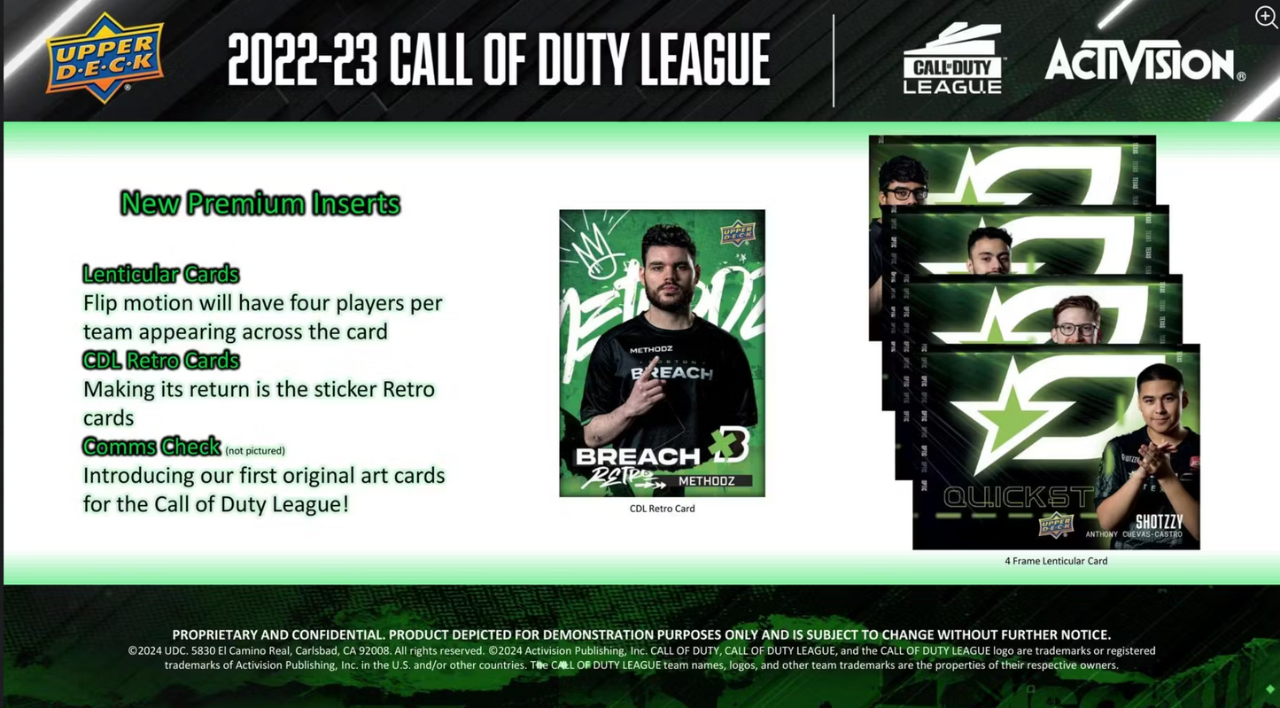 2023 Upper Deck Call of Duty League Hobby, Pack