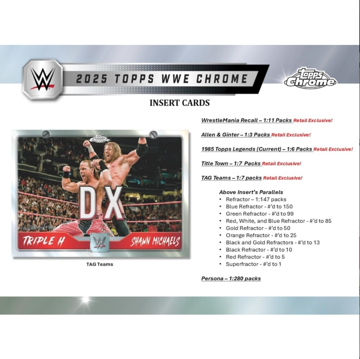 2025 Topps WWE Chrome Mega, Box