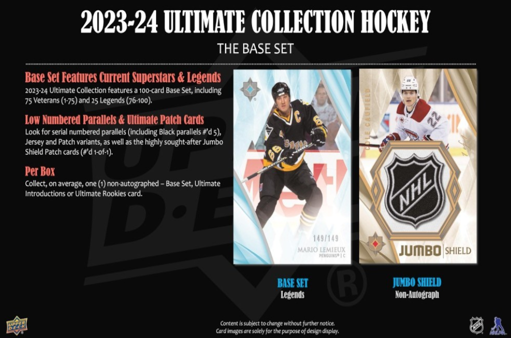 2023-24 Upper Deck Ultimate Hockey Hobby, 8 Box Inner Case