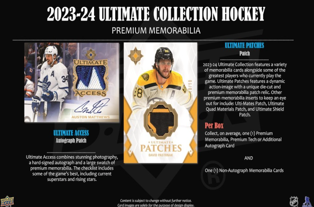 2023-24 Upper Deck Ultimate Hockey Hobby, Box