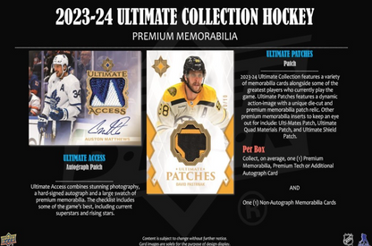 2023-24 Upper Deck Ultimate Hockey Hobby, Box