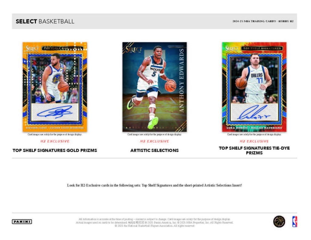 2024-25 Panini Select Basketball H2, Pack