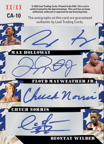 2025 Leaf Metal Independence Day Multi-Sport Hobby, 10 Box Case