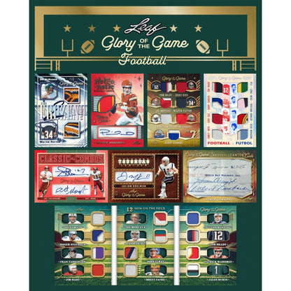 2025 Leaf Glory of the Game Football Hobby, 10 Box Case