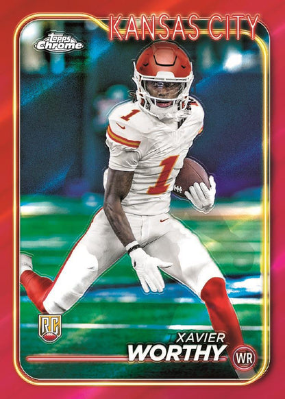 2024 Topps Chrome Football Blaster, 40 Box Case
