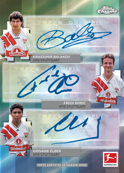 2025-26 Topps Chrome Bundesliga Soccer Hobby, Pack