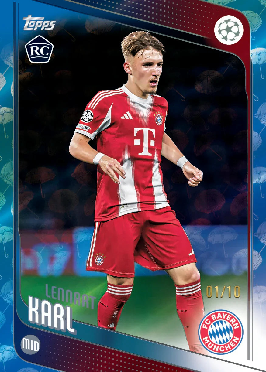 2025-26 Topps UEFA Club Competitions Soccer, Spring Tin (Random)