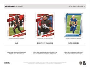 2021 Panini Donruss H2 Hobby Hybrid Football, Box