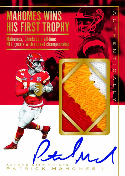 *LAST CASE* 2025 Panini Authentically Mahomes Football Hobby, Case
