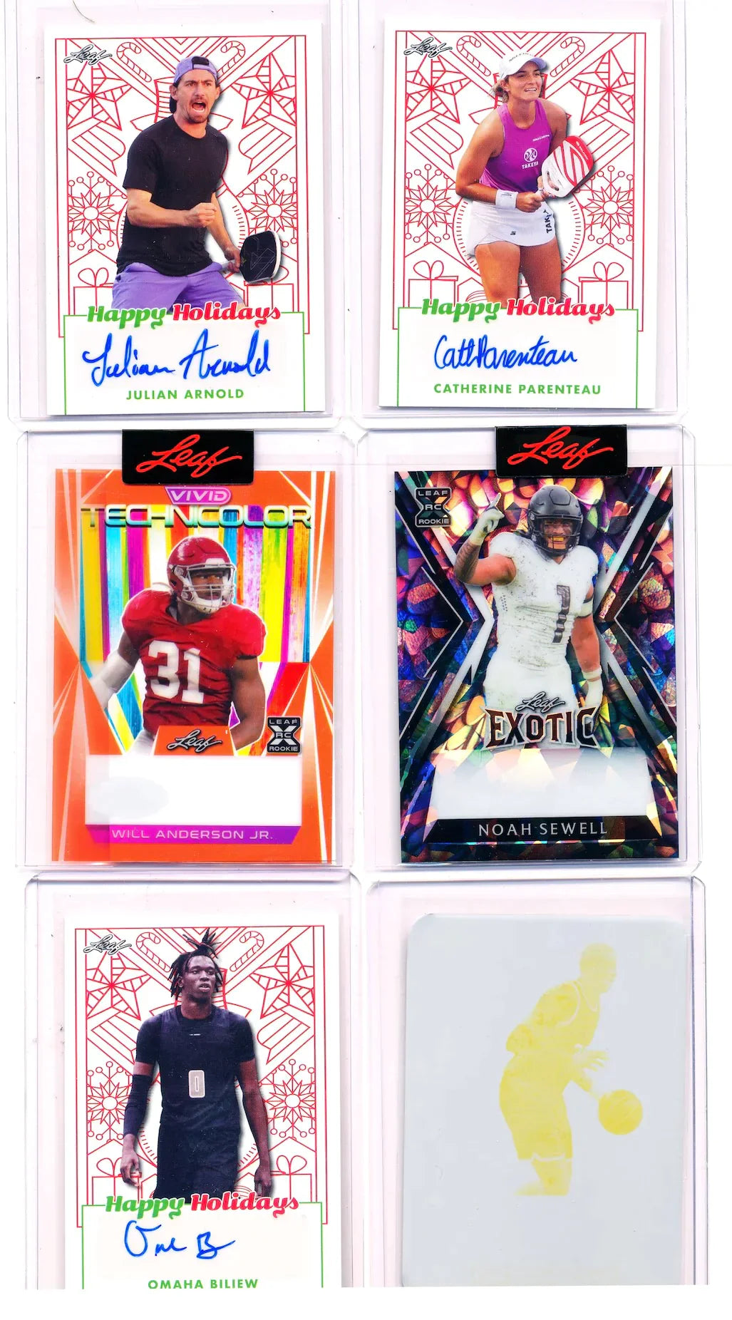 2023 Leaf Holiday Multi-Sport Hobby, 100 Bonus Pack Lot