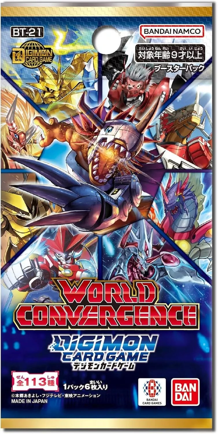 BANDAI Digimon Card Game World Convergence Booster Pack Box TCG JAPAN