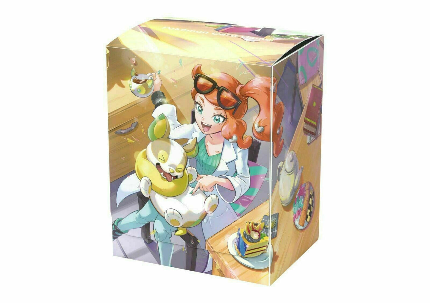 Pokemon Card Game Sonia Set Rubber Play Mat Sleeve Card Box Deck Case JAPAN