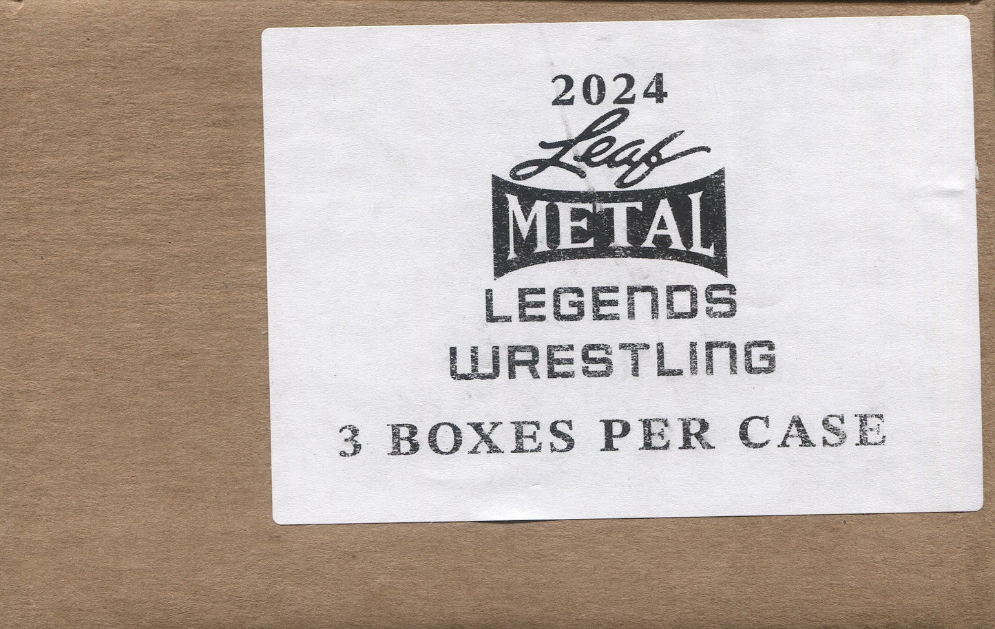 2024 Leaf Metal Legends Wrestling Hobby, 3 Box Case