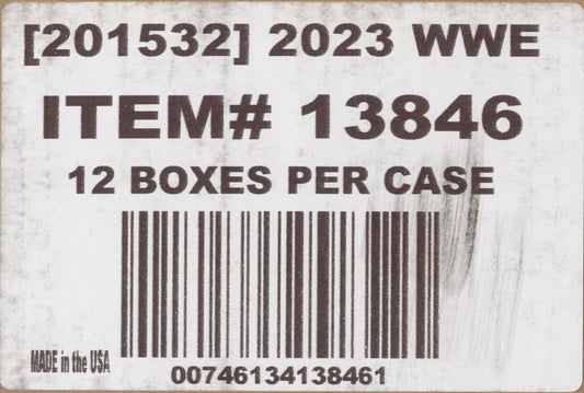 2023 Panini Prizm WWE Hobby, 12 Box Case