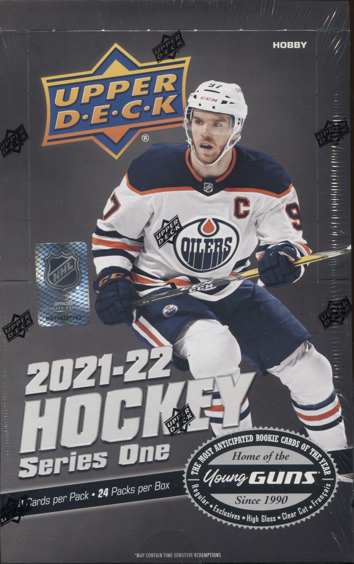 2021-22 Upper Deck Series 1 Hobby Hockey, Box