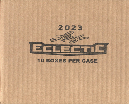 * Last Case * 2023 Leaf Eclectic Football Hobby, 10 Box Case