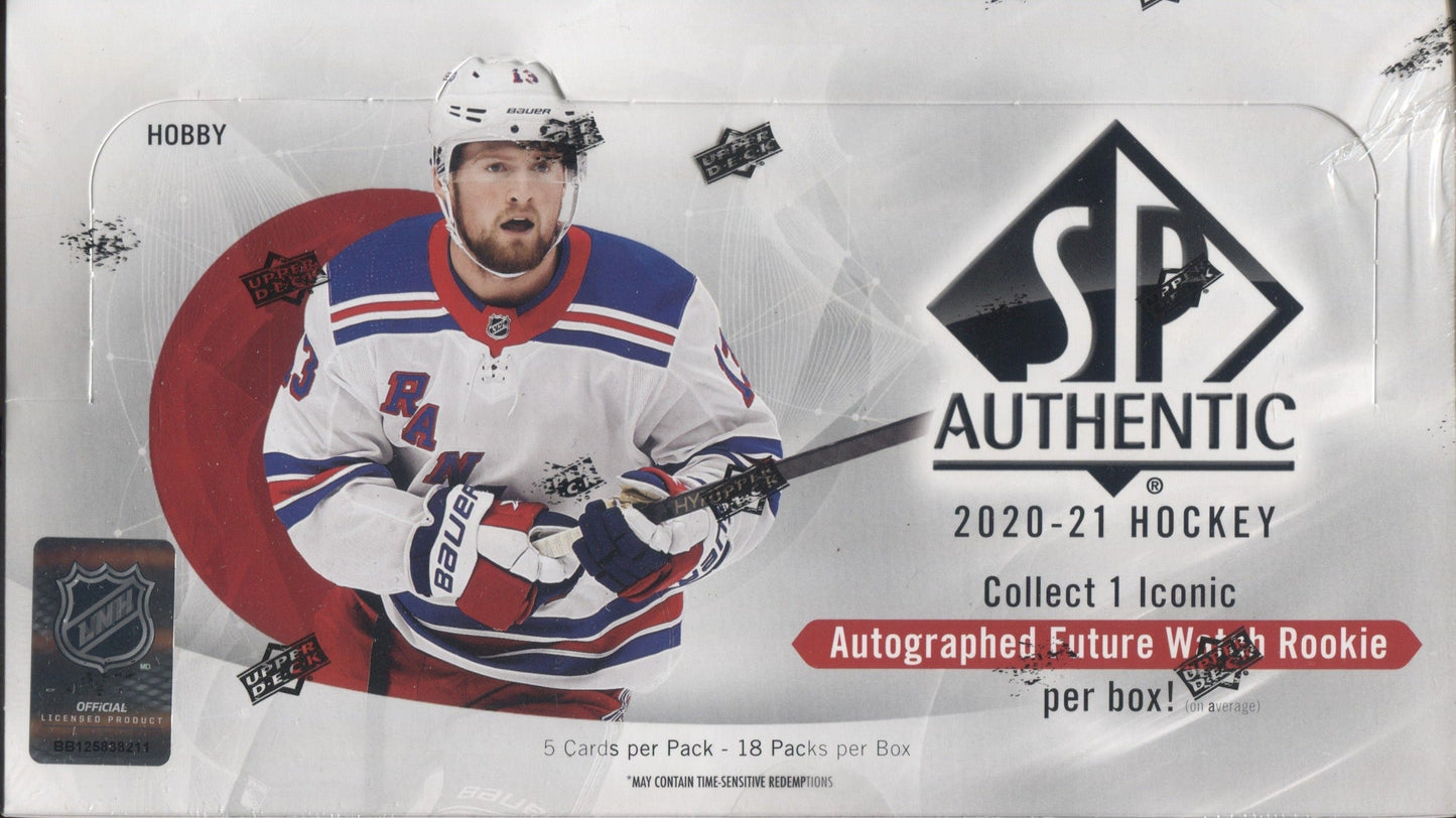2020-21 Upper Deck SP Authentic Hockey Hobby, Box