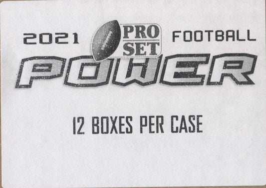2021 Leaf Pro Set Power Football Hobby, 12 Box Case