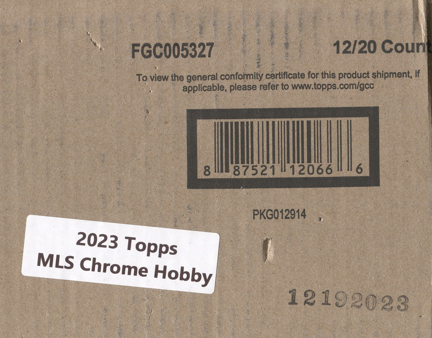 *LAST CASE* 2023 Topps Chrome MLS Major League Soccer Hobby, 12 Box Case